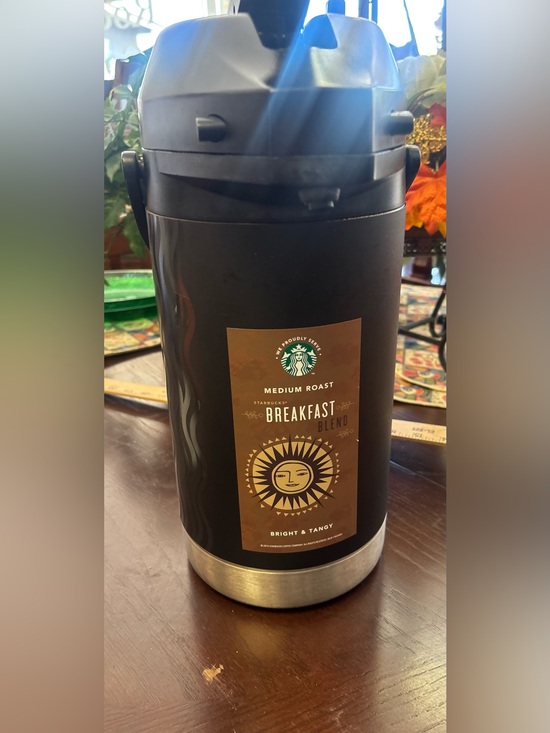 Starbucks Other - Starbucks Black & Silver Insulated Breakfast Blend Carafe